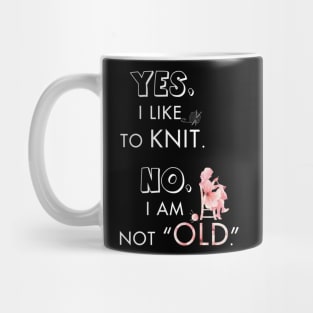 Knitting meaning quotes Tshirt Gift for Knitter Mug